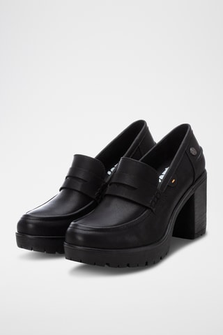 Mocassins à talons - Noir