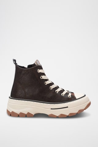 Baskets plateformes - Marron foncé