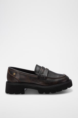 Mocassins plateformes - Marron