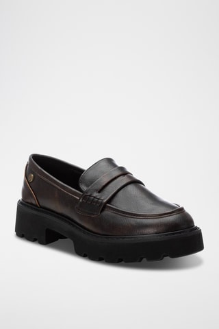 Mocassins plateformes - Marron