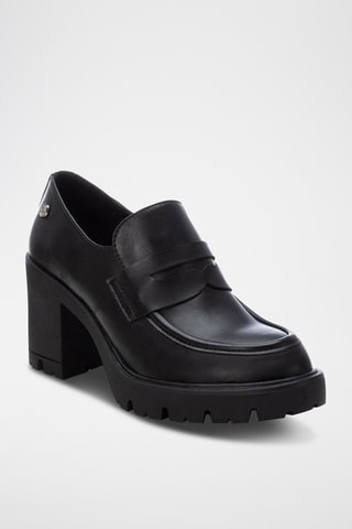 Mocassins à talons - Noir