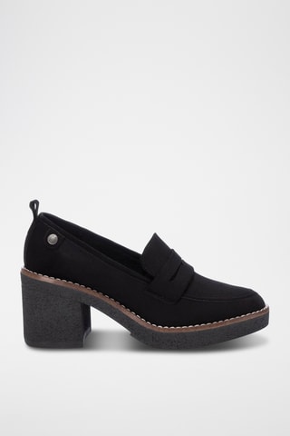 Mocassins à talons - Noir