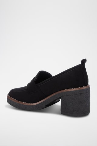 Mocassins à talons - Noir
