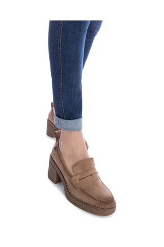 Mocassins à talons - Taupe