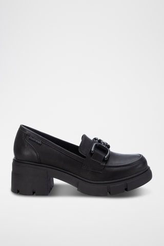 Mocassins à talons - Noir