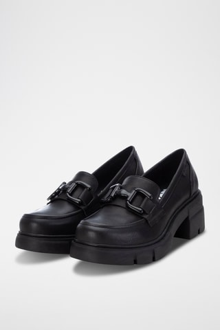 Mocassins à talons - Noir
