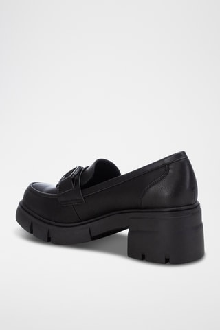 Mocassins à talons - Noir