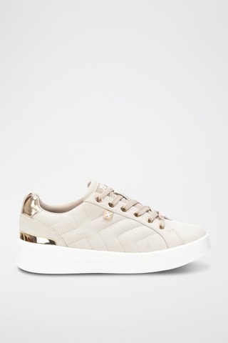 Baskets plateformes - Beige
