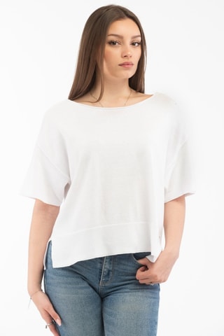 T-shirt oversize - Blanc