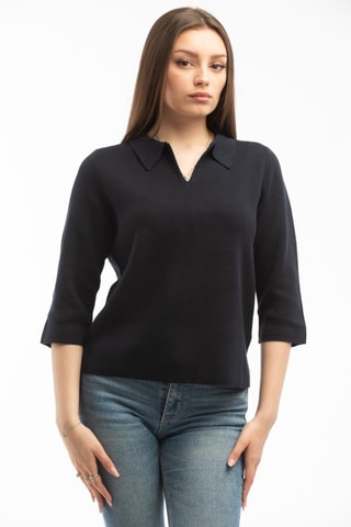 Top - Bleu marine