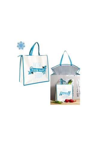 Sac shopping - Bleu et blanc