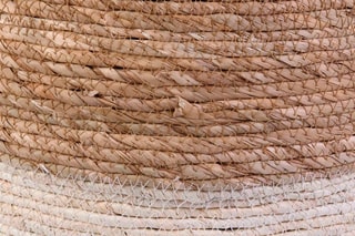 Pouf Blue Lagoon - Beige et écru