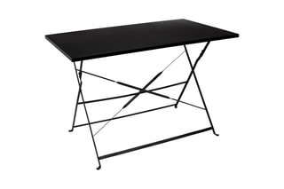 Mesa de refeição dobrável Palerme Preto