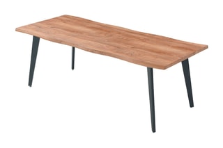 Table extensible - Imitation bois et noir