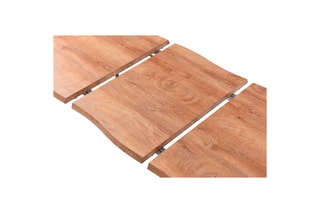Table extensible - Imitation bois et noir