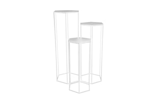 3 tables gigognes - Blanc