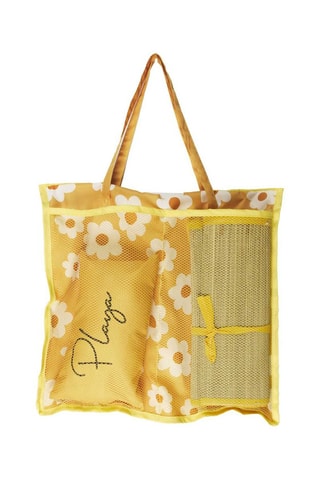 Sac de plage avec natte et coussin - 180 x 60 cm - Coloris aléatoire