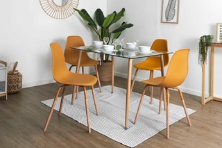 2 chaises - Moutarde