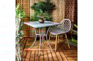 4 cadeiras de exterior Malaga 
Cinzento e natural