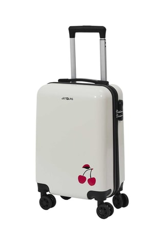 Valise cabine low-cost XS Cerise - Blanc