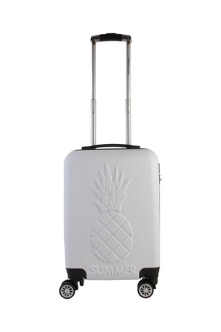 Valise cabine ananas 53 cm - 28 l - Blanc