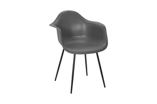 4 fauteuils Gustav - Gris foncé