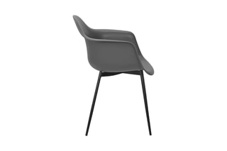 4 fauteuils Gustav - Gris foncé