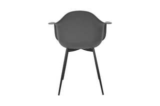 4 fauteuils Gustav - Gris foncé