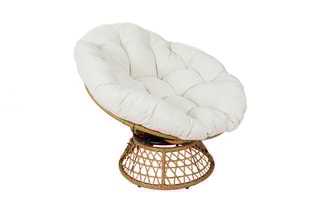 Fauteuil Cancun - Marron et blanc