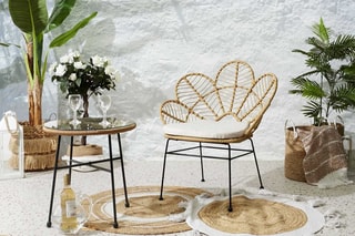 Fauteuil Honolulu - Beige et noir