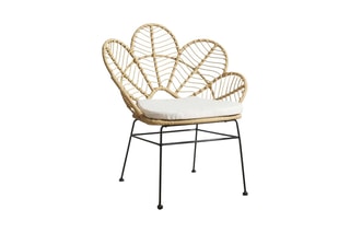 Fauteuil Honolulu - Beige et noir