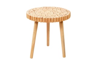 2 tables basses gigogne Rondin - 
Naturel