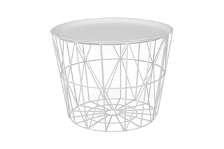Mesa baixa de exterior Branco