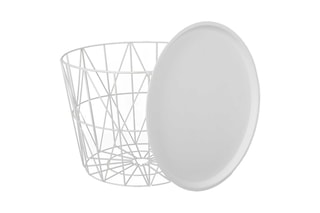 Mesa baixa de exterior Branco