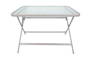 Mesa dobrável de vidro temperado Formentera - 110 x 70 cm