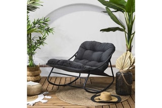 Fauteuil à bascule de jardin - 108 x 71,5 x 78 cm