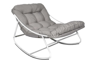 Fauteuil à bascule de jardin - 108 x 71,5 x 78 cm