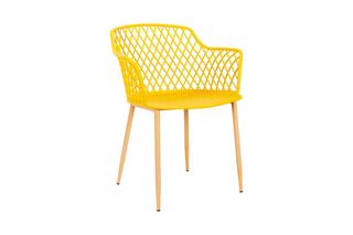 4 cadeirões de exterior Malaga Amarelo