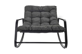 Fauteuil à bascule Miami - 
Gris et noir