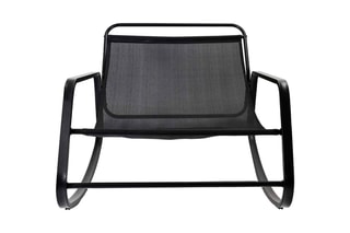 Fauteuil à bascule Miami - 
Gris et noir