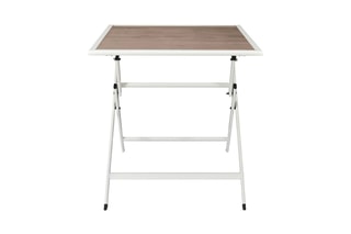 Mesa Barcelone - Branco e imitação de madeira