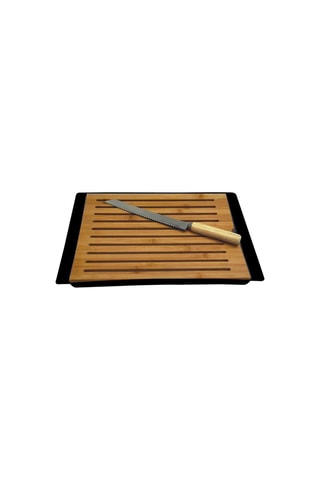 Planche à pain en bambou et couteau - 38 cm