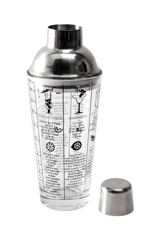 Shaker avec recettes en verre borosilicate - 450 ml