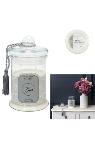 Bougie parfumée bonbonnière - Fleur de coton