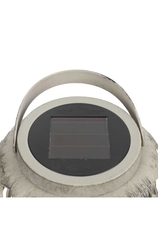 Lanterne solaire d'extérieur LED - 24 cm - Gris