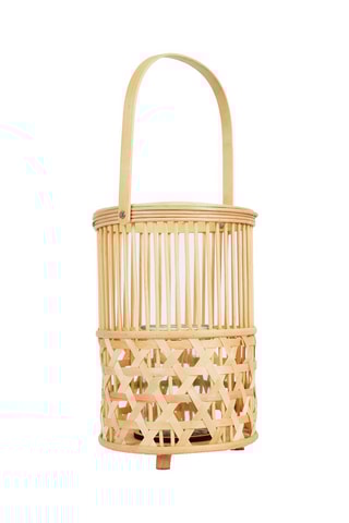 Lanterne en bambou 21 x 21 x 51 cm - Naturel
