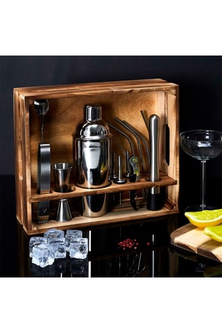 Set à cocktail  en acier inoxydable - 15 pièces