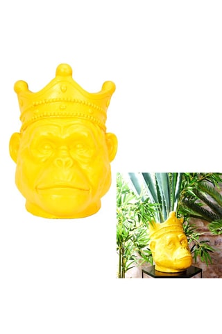 Porte-plante oran outan - Jaune