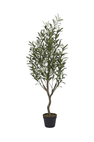 Arbre d'olivier artificiel en pot - 120 cm - Vert