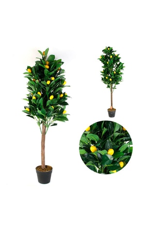 Citronnier artificiel - 16 x 16 x 125 cm